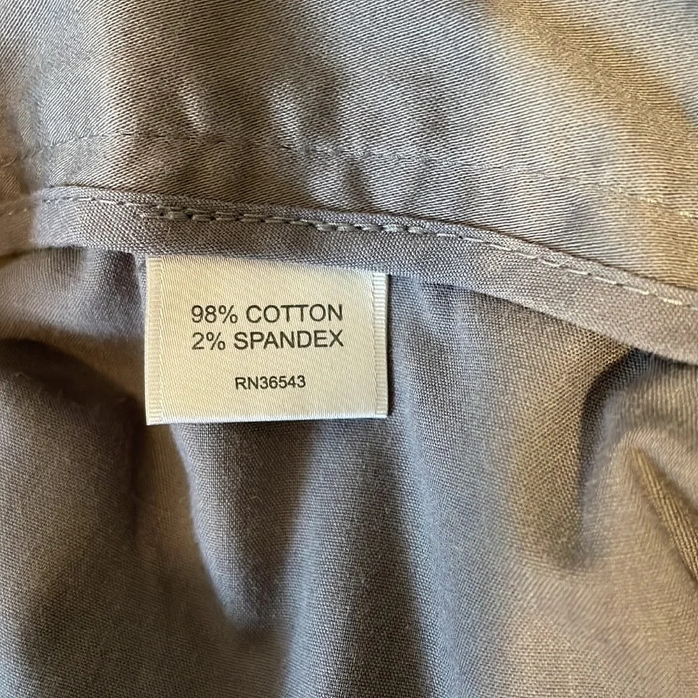 💕 Vintage Van-Heusen Stretch Capri size 12 Gray 💕 - Picture 5 of 7